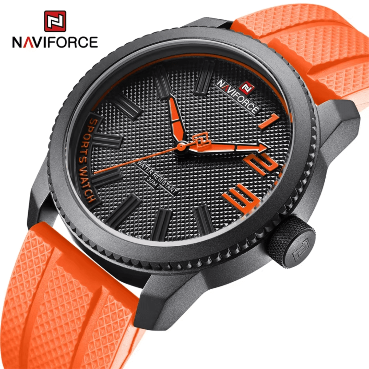 relógio pulseira de couro masculino naviforce south viriati